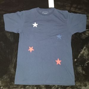 SOPHNET Tee Shirt Blue Sz Medium Brand new with tags EMBROIDERED Stars